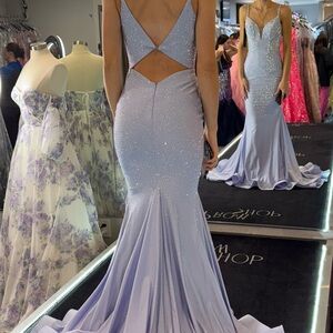 Glamorous Lavender Elle Wilde prom Dress